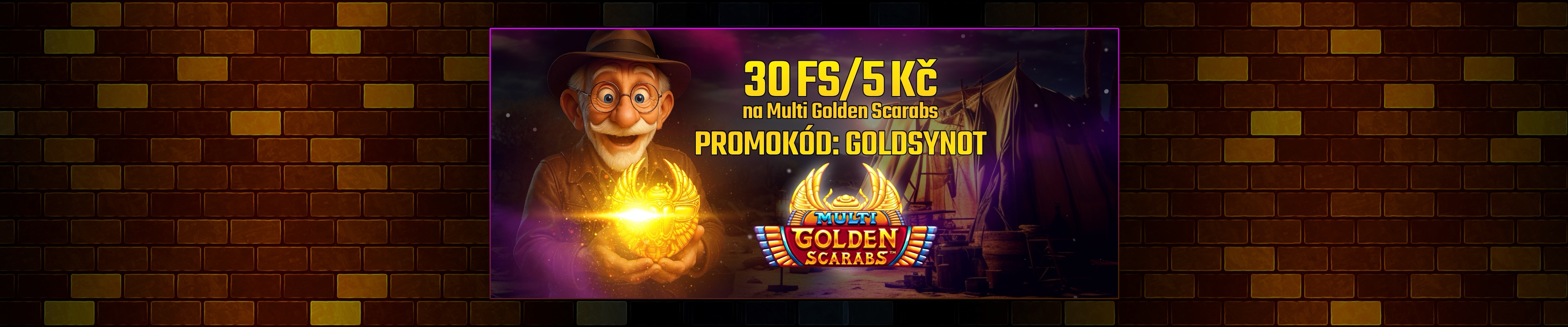 Multi Golden Scarabs s promokódem   goldsynot